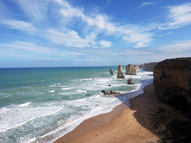 Of the Twelve Apostles, a few of them shown here.