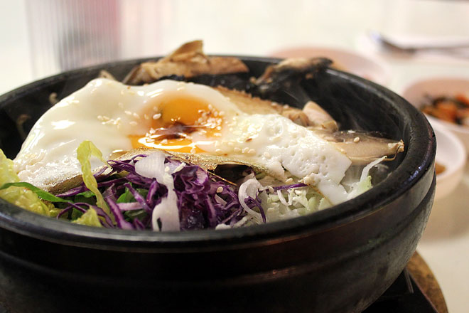 Bi Bim Bap, Korean. Though service is good, I couldn't say the same about the food. It is average.