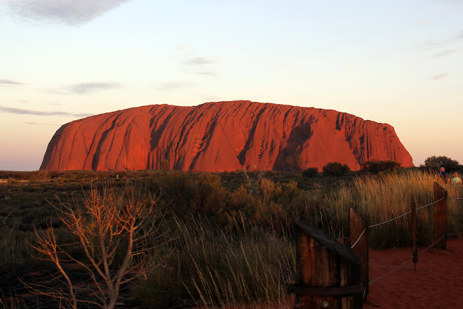 Uluru at sunset