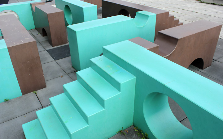 Moerenuma Park | Playground with staircases.